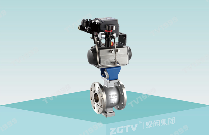气动V型球阀
