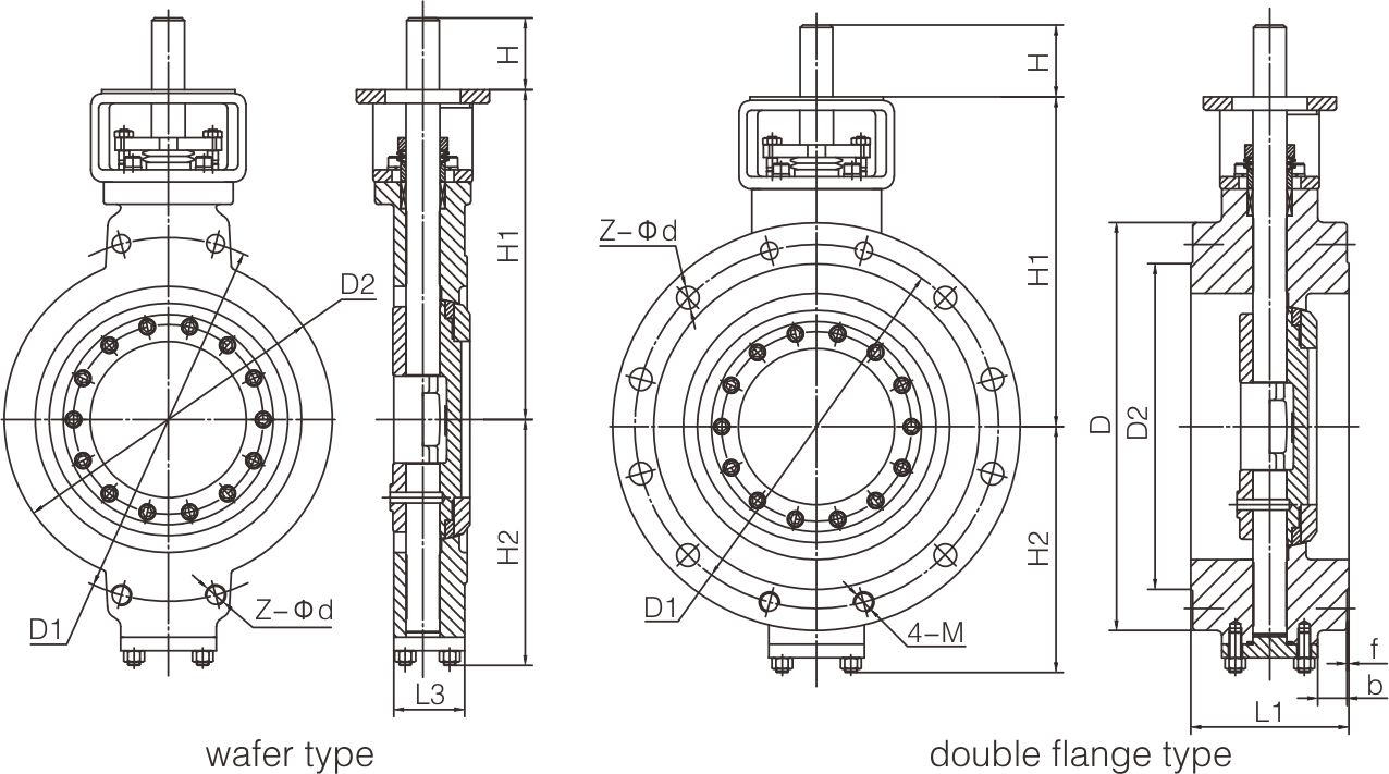 Zero leakage butterfly valve(图1) Zero leakage butterfly valve(图1)